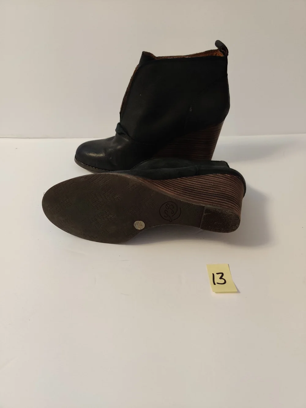 Lucky Brand Black Wedge Ankle Boot 7.5